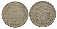 Vatikan Bologna 2 Baiocchi 1851 sehr schön...