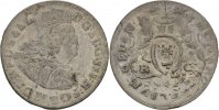 Polen Danzig 6 Gröscher Friedrich August II., 173 - 1763.