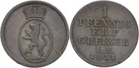 Reuss älterer Linie Pfennig Heinrich XIX., 1817-1836