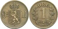Norwegen Kongsberg Öre Oscar II., 1872-1905
