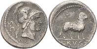 RÖMISCHE REPUBLIK Denar L. Rustius. 76 BC.