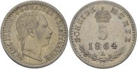 Österreich Ungarn Wien 5 Kreuzer Franz Joseph, 1848-1916