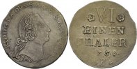 Anhalt Bernburg 1/6 Taler Victor Friedrich, 1721-1765