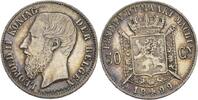 Belgien 50 Cent. Leopold II., 1865-1909