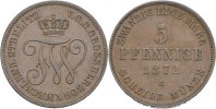 Mecklenburg Strelitz 5 Pfennige Friedrich Wilhelm