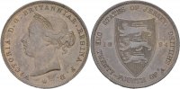 Jersey 1/24 Shillings Victoria, 1837-1901