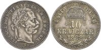 Austria Ungarn Kremnitz 10 Krajcar Franz Joseph, 1848-1916.