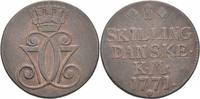 Skilling 1771 Dänemark Christian VII. 1766...