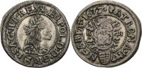 RDR Ungarn Kremnitz 3 Kreuzer Leopold I., 1657-1705.