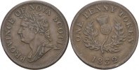 England Nova Scotia Penny Token William IV., 1830-1837.