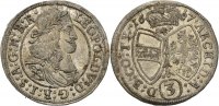 RDR Tirol Hall 3 Kreuzer Leopold I., 1657-1705.