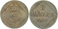 Bayern Heller 1829 ss+ Ludwig I., 1825 - 1...