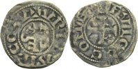 Anjou Denier 1109 - 1129 sehr schön Foulqu...