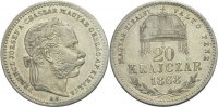 Austria Ungarn Kremnitz 20 Krajcar 1868 fast vz Franz Joseph, 1848 - 1916 110,00 EUR 