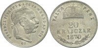 Austria Ungarn Kremnitz 20 Krajcar 1870 vz Franz Joseph, 1848 - 1916 210,00 EUR 