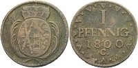 Sachsen Pfennig 1800 ss Friedrich August III./I., 1763 - 1827 10,00 EUR 