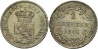 Hessen Darmstadt Kreuzer 1866 vz Ludwig III., 1848 - 1877 10,00 EUR 
