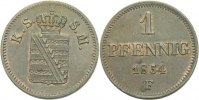 Sachsen  Pfennig 1855 vz Friedrich August II.,  1836 - 1854 13,00 EUR 