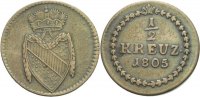 Baden 1/2 Kreuzer Carl Friedrich, 1803 - 1806 /als Kurfürst