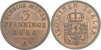 Preussen Berlin 3 Pfennige Wilhelm I., 1861 - 1888
