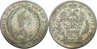RDR Tirol Hall 20 Kreuzer Maria Theresia, 1740 - 1780.