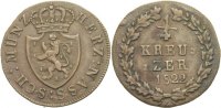 Nassau 1/4 Kreuzer Wilhelm, 1816 - 1839.