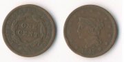 USA Cent 1842 sehr schön Liberty