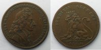 Archevêché de Cologne jeton rond en cuivre 1714 TTB