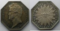 Numismatik der Versicherungsgesellschaften Jeton octogonal en argent Louis-Philippe I SUP/FDC