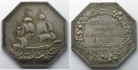 Numismatik der Versicherungsgesellschaften Jeton octogonal en argent 1817 TTB