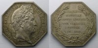 Numismatik der Versicherungsgesellschaften Jeton octogonal en argent Louis-Philippe I SUP