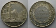 Numismatik der Bergwerken Découverte du Charbon jeton rond en argent 31mm 28 mars 1834 SUP