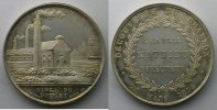 Numismatik der Bergwerken Découverte du Charbon jeton rond en argent 31mm 28 mars 1834 SUP