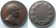 Numismatique de personnages célèbres WIENER Léop. 1854 bronze 62,5mm SUP