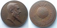 Numismatik der Weltausstellungen BAETES Jul. Léopold II bronze 61mm SUP