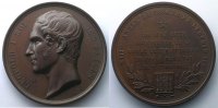Belgien Inauguration de la Statue de Léopold I à Mons 20 mai 1877 bronze 56,5mm