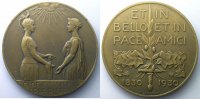 Belgien BONNETAIN Centenaire de la Belgique 1830-1930 bronze 67mm SUP