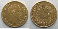 5 Francs 1860 A abeille (Paris) TB+/TTB