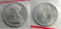 Dschibuti Lec.57 5 Francs 1968 Essai FDC