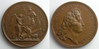 Medaillen von Louis XIV Non signée L'Electeur de Brandebourg poussé jusqu'à l'Elbe bronze 41mm