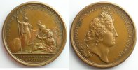Medaillen von Louis XIV Non signée Les fortifications d'Huningue bronze 41mm SUP