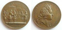 Medaillen von Louis XIV DOLLIN Etablissement des compagnies de cadets bronze 41mm SUP/FDC