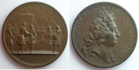 Medaillen von Louis XIV DOLLIN Etablissement des compagnies de cadets bronze 41mm TTB+/SUP