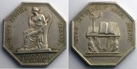 Numismatique de la Justice jeton octogonal en argent Cour d'appel de Paris SUP - silver
