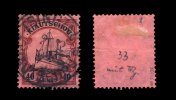 Kiautschou - Kaiseryacht Ausgabe Dezember 1905 40 Cents mit Wasserzeichen 1: ...