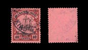Kiautschou - Kaiseryacht Ausgabe Dezember 1905 40 Cents mit Wasserzeichen 1: ...