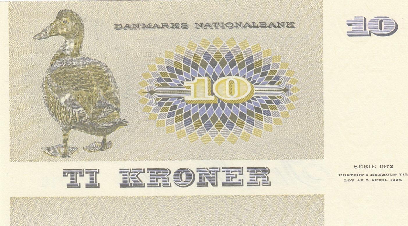 D Nemark Kroner Geldschein Banknote Ti Kroner Danmarks