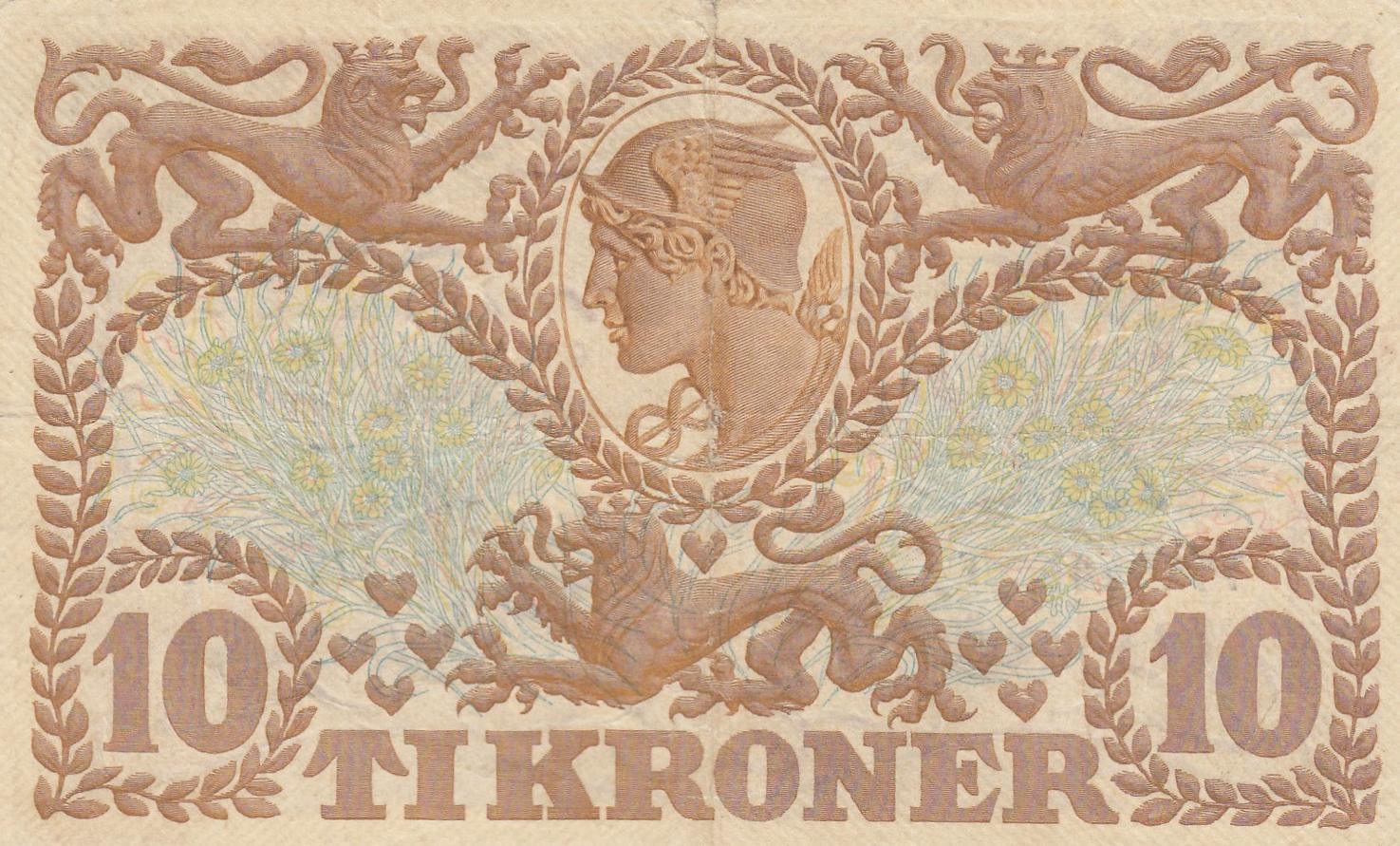 D Nemark Kroner Geldschein Banknote Ti Kroner Danmark Vf