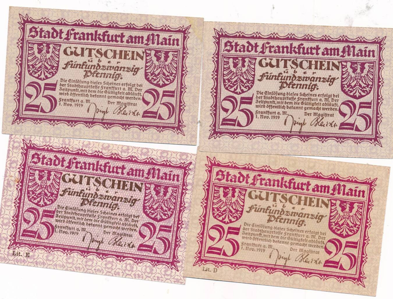 Deutschland Deutsches Reich X Pfennig Notgeldschein Notgeld