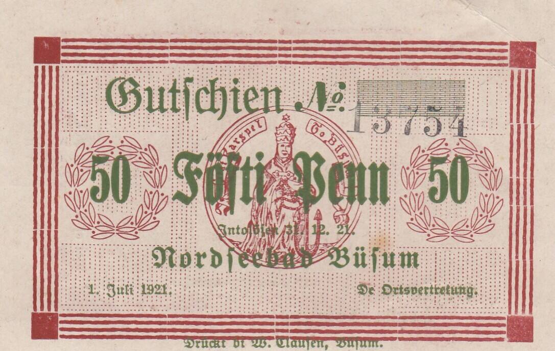 Deutschland Deutsches Reich Pfennig Notgeldschein Notgeld B Sum